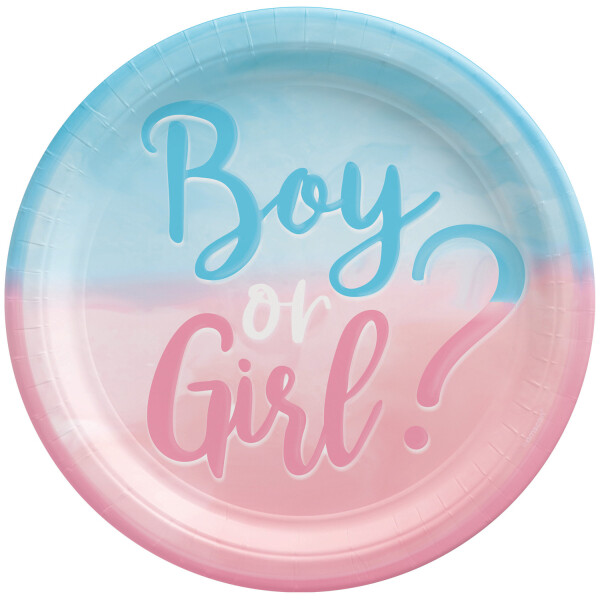 ASSIETTES RONDES BOY OR GIRL X8