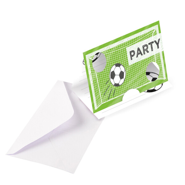 CARTONS D'INVITATION FOOT X8