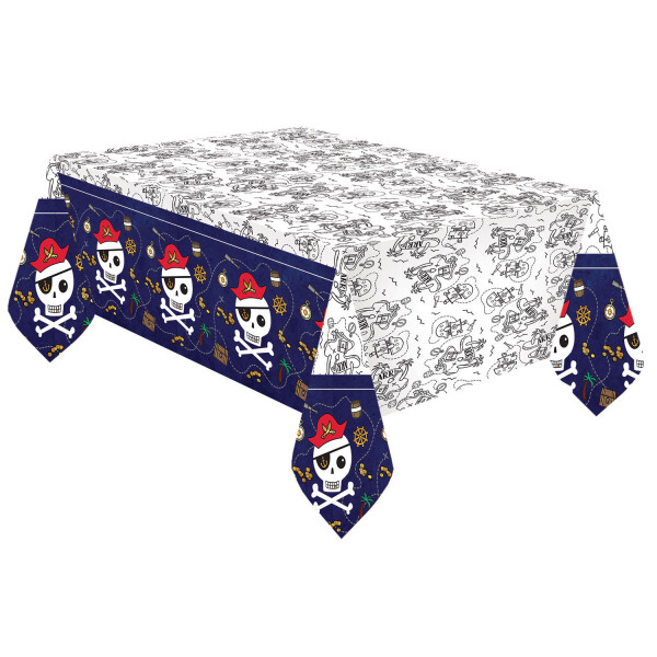 NAPPE PIRATE CARTE AUX TRESORS