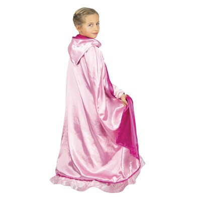 CAPE PRINCESSE REVERSIBLE ROSE ENFANT