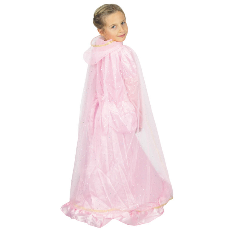 CAPE PRINCESSE ROSE ET OR ENFANT