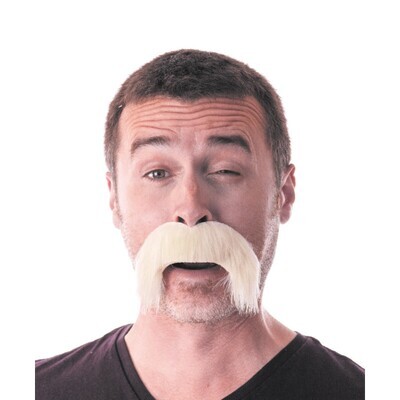 MOUSTACHE KEKE BLONDE ADULTE