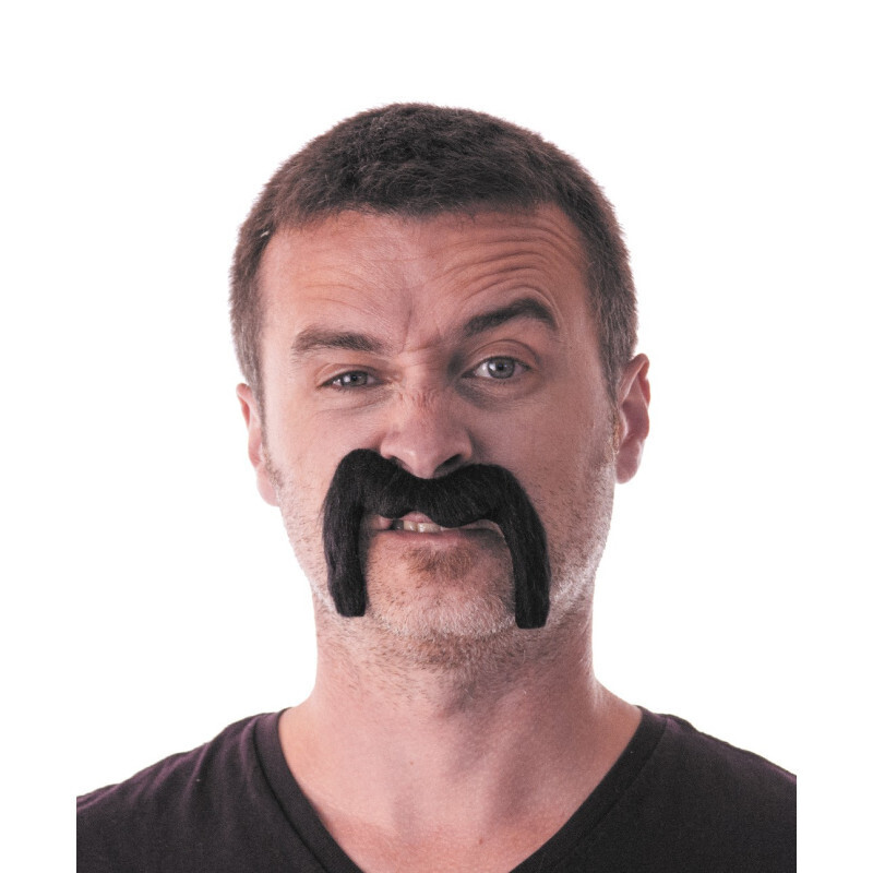 MOUSTACHE WATSON NOIRE ADULTE