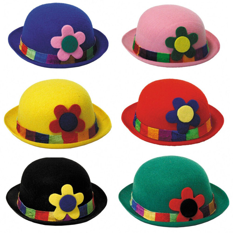 CHAPEAU MELON CLOWN ADULTE