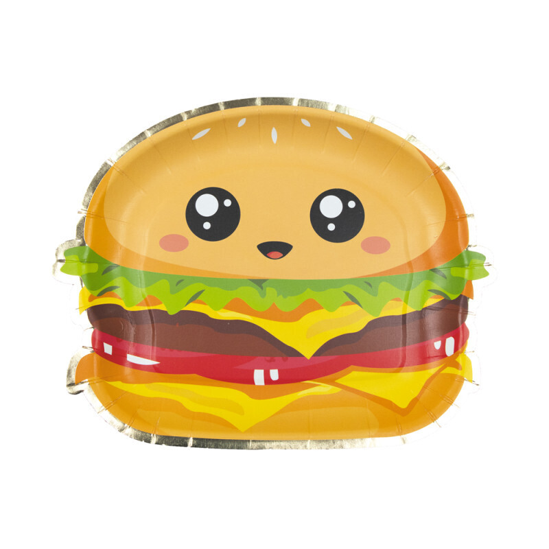 ASSIETTES SALTY JUNK FOOD X8