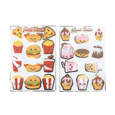 STICKERS JUNK FOOD X25PCS