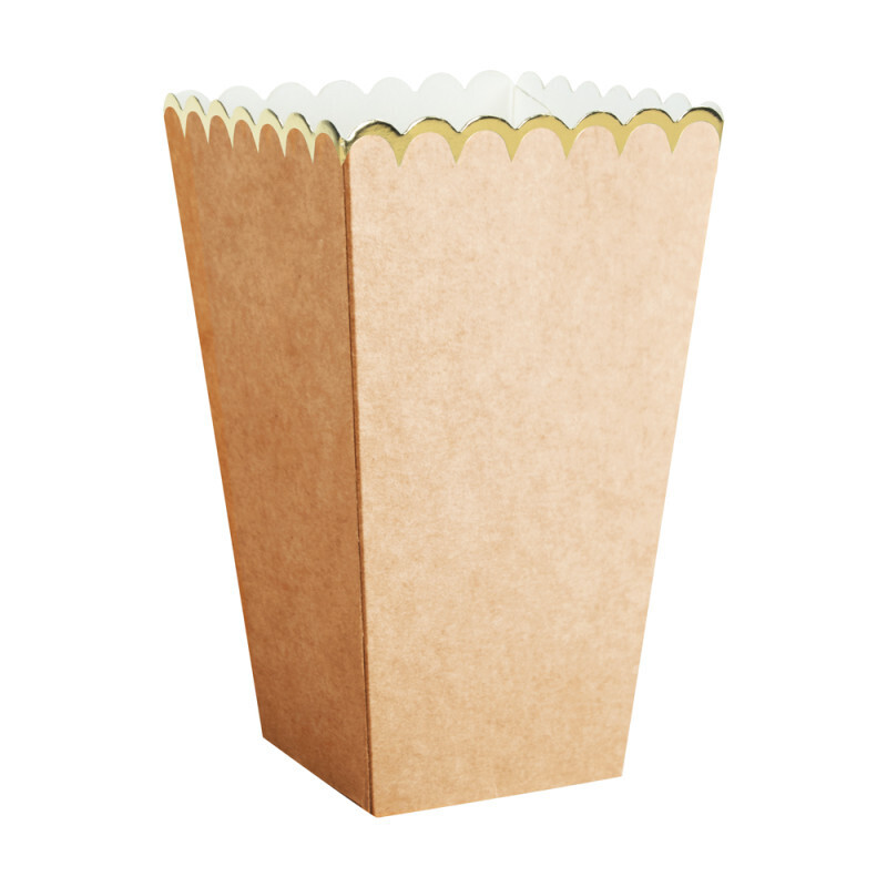 BOITES A POP CORN KRAFT X8