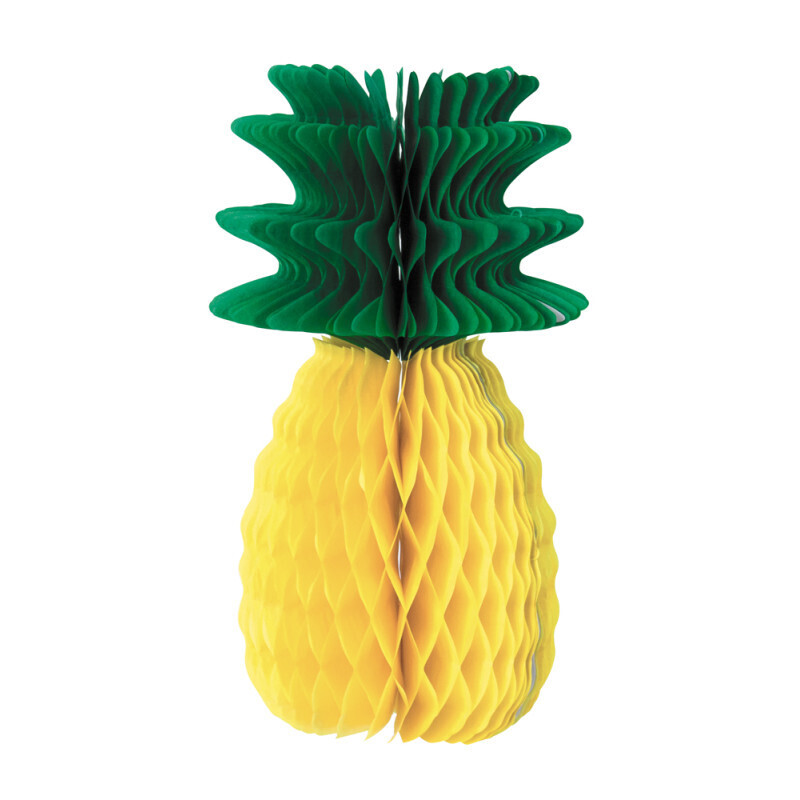 ANANAS ALVEOLE JAUNE ET VERT 31CM