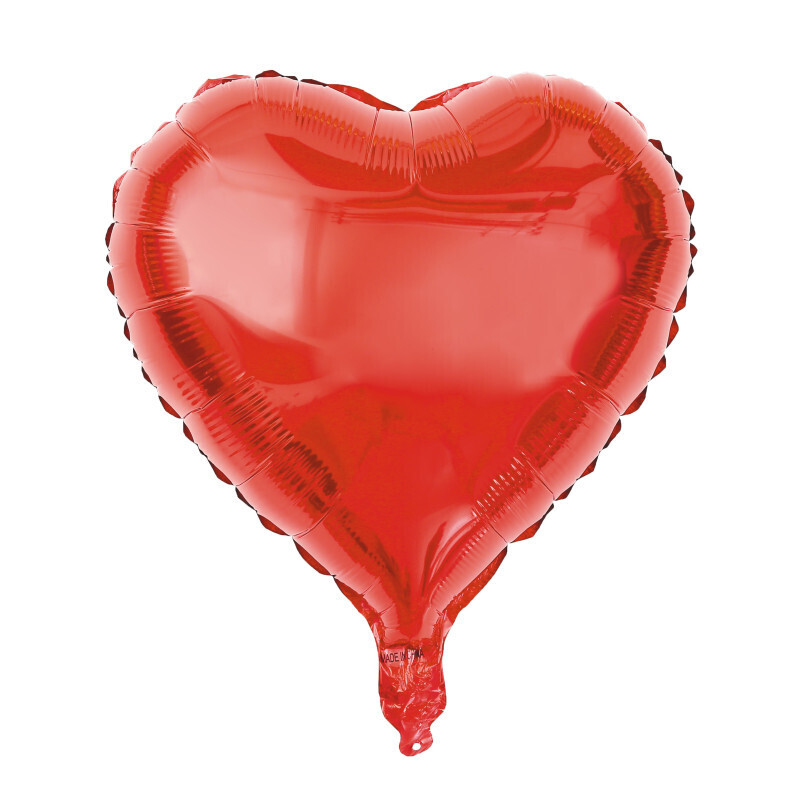 BALLON ALUMINIUM COEUR ROUGE