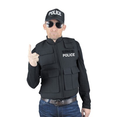 GILET PARE BALLE POLICE ADULTE