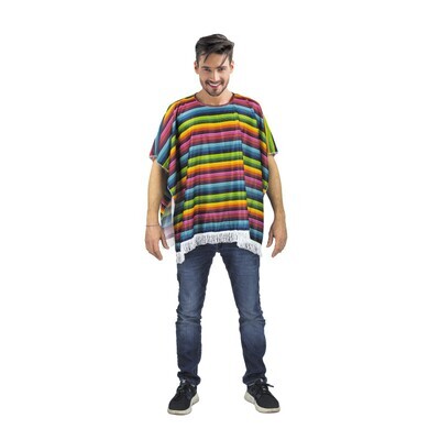 PONCHO MULTICOLORE ADULTE