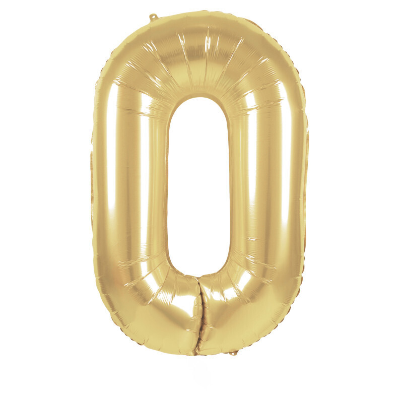 BALLON CHIFFRE DORE 36CM