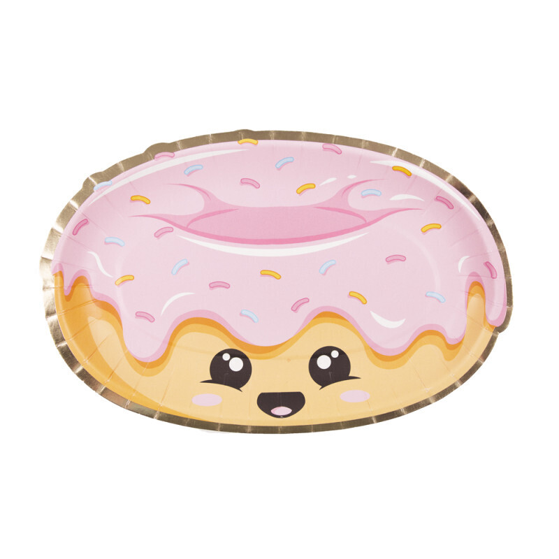 ASSIETTES DONUT SWEETY JUNK FOOD X8