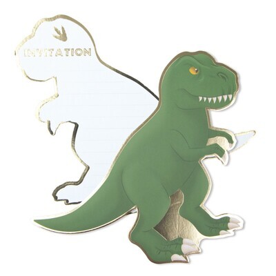 CARTONS D'INVITATION DINO X8