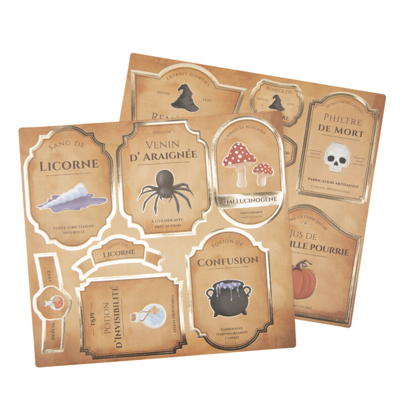 STICKERS APPRENTI SORCIER X14 PCS