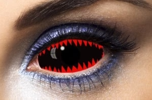LENTILLES SCLERA ROUGES ET NOIRES