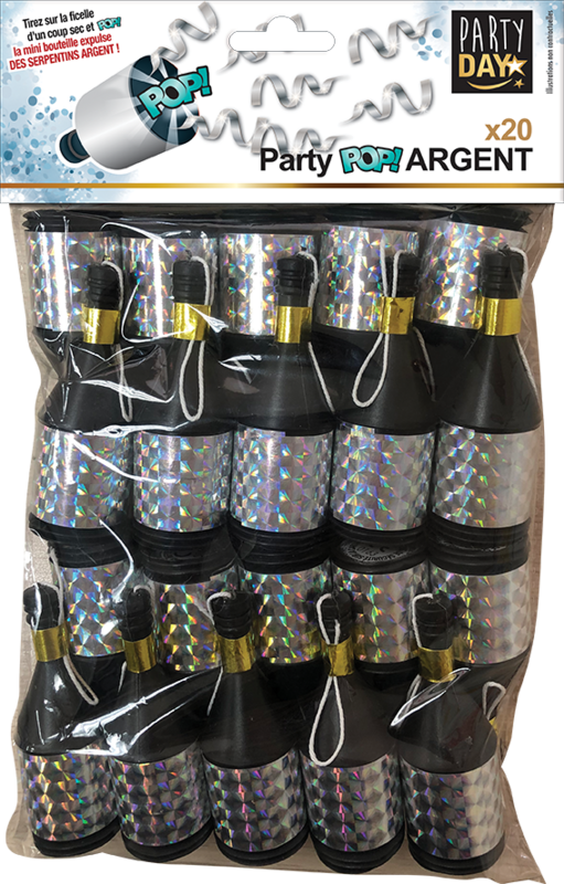 PARTY POP BOUTEILLES X20