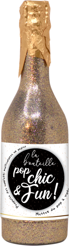 BOUTEILLE "POP" DOREE