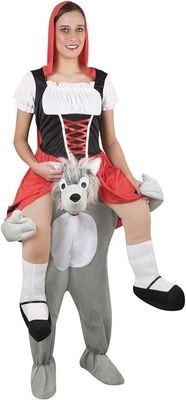 COSTUME CHAPERON ROUGE SUR LE LOUP ADULTE