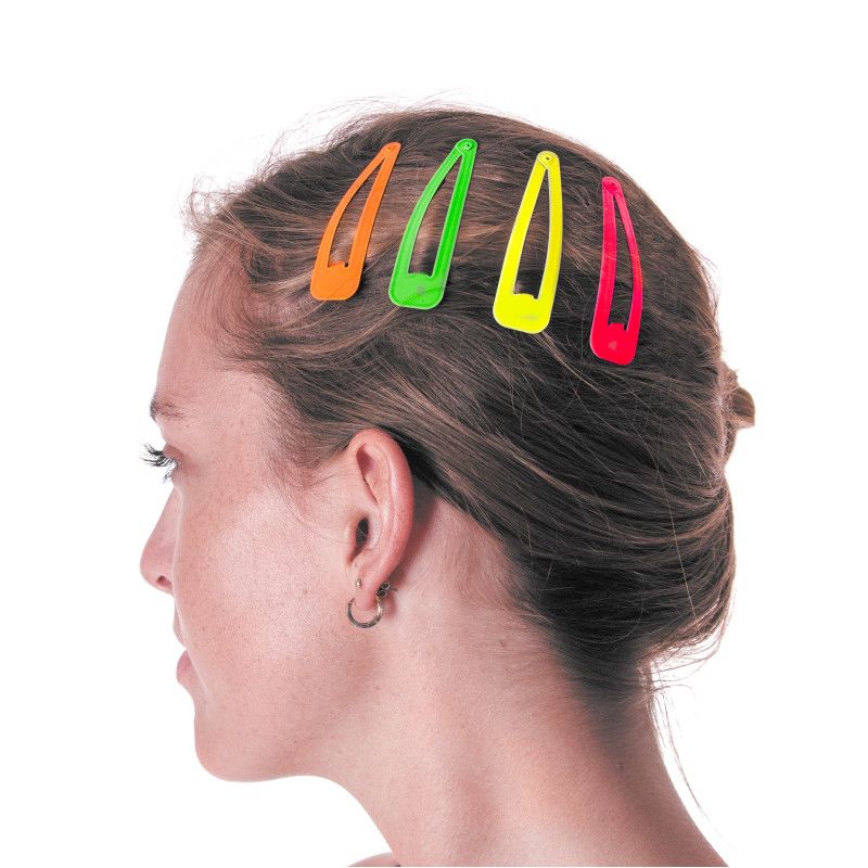 SET DE 4 BARETTES NEONS