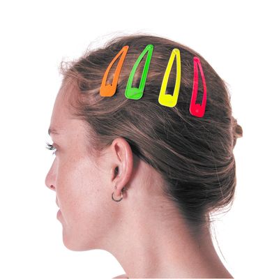 SET DE 4 BARETTES NEONS