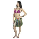 JUPE HAWAIENNE MULTICOLORE 45CM