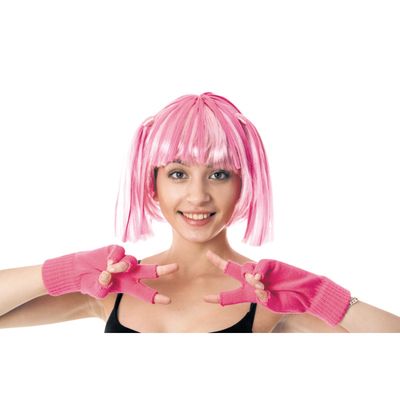 PERRUQUE MANGA ROSE ADULTE
