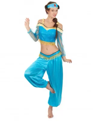 COSTUME DANSEUSE ORIENTALE BLEU