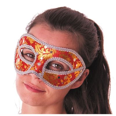 MASQUE CARNAVAL VENISE ROUGE ADULTE