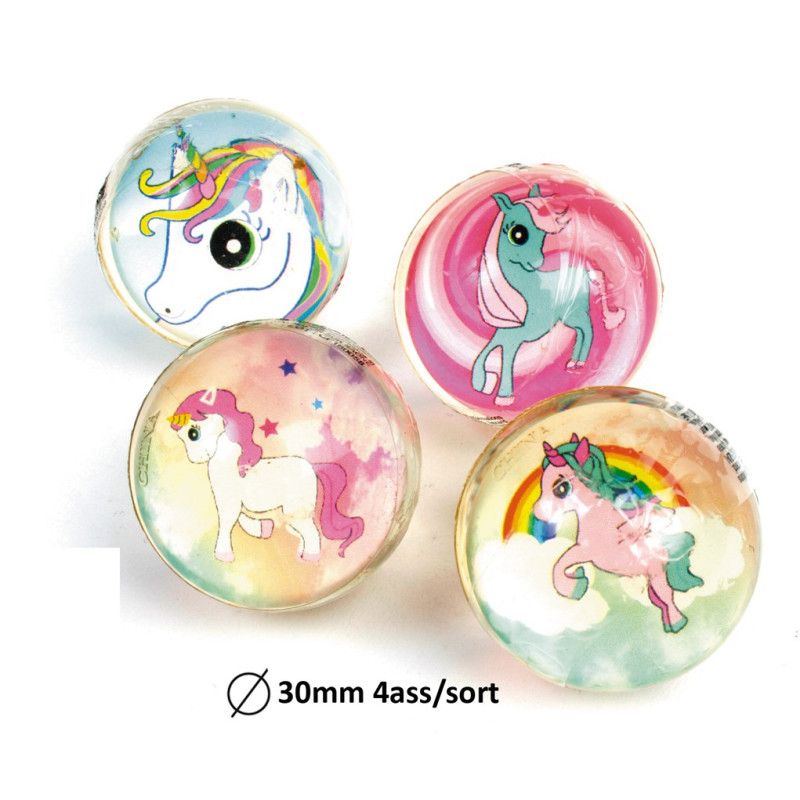 BALLE REBONDISSANTE LICORNE 3CM