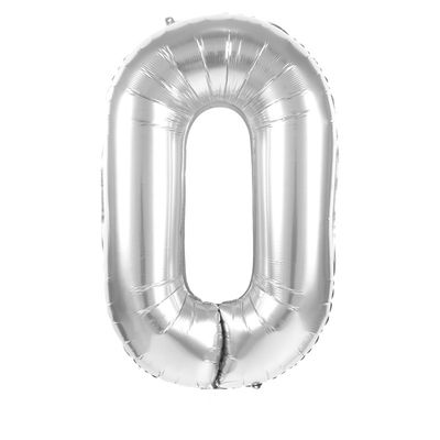 BALLON CHIFFRE ARGENT 86CM