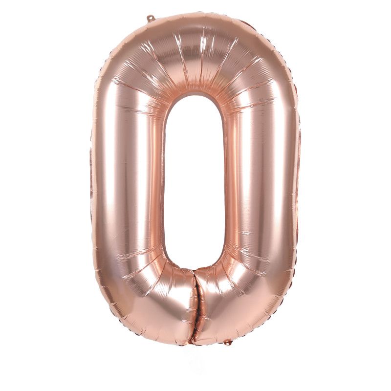 BALLON CHIFFRE ROSE GOLD 86CM