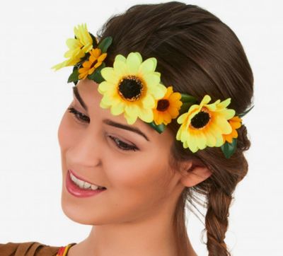 COURONNE DE FLEURS JAUNES