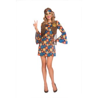 COSTUME FLOWER HIPPY ADULTE