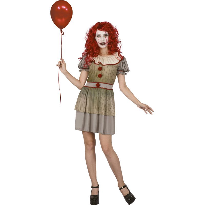 COSTUME CLOWNETTE TERRIFIANTE ADULTE