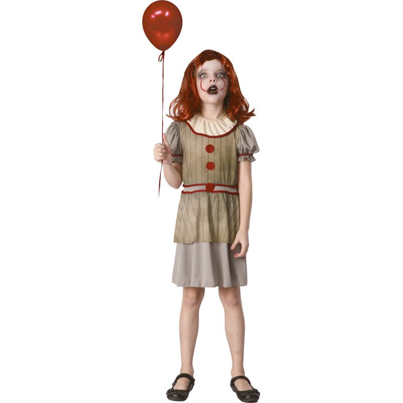 COSTUME PETITE CLOWNETTE TERRIFIANTE ENFANT