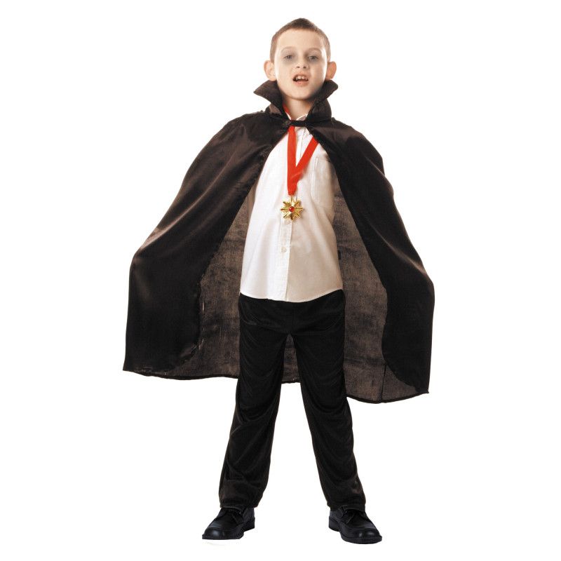CAPE NOIRE VAMPIRE ENFANT