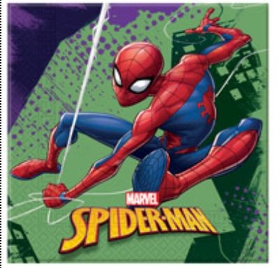 SERVIETTES SPIDERMAN X16