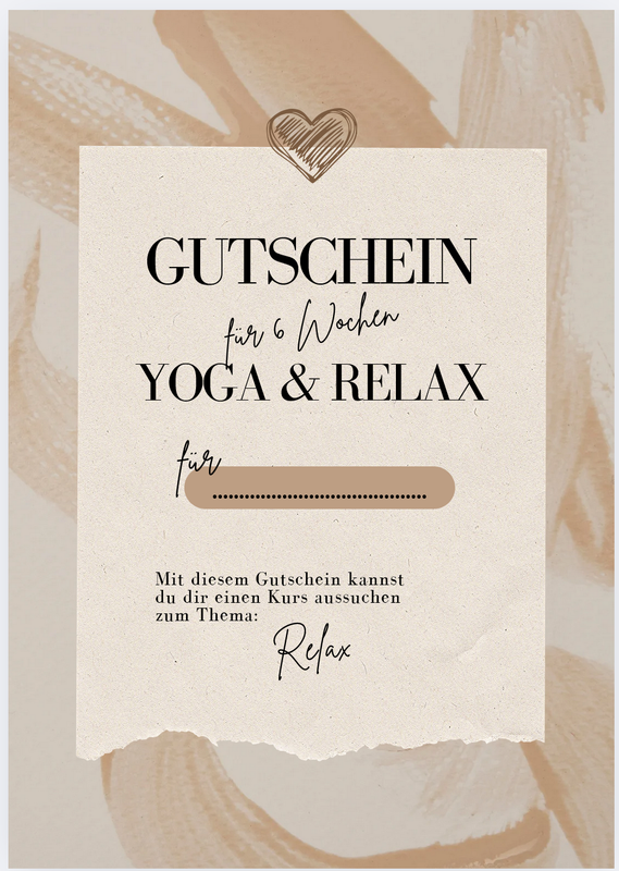 Yoga & Relax Gutschein