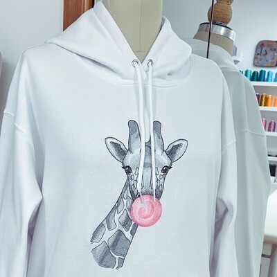 Embroidered Hoodie « Giraffe »