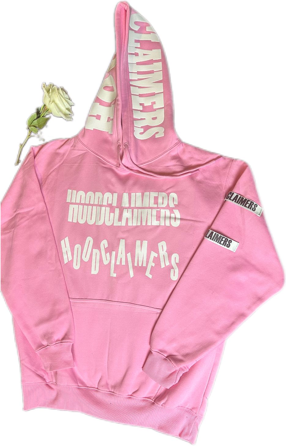 PINK HOODCLAIMERS HOODIE
