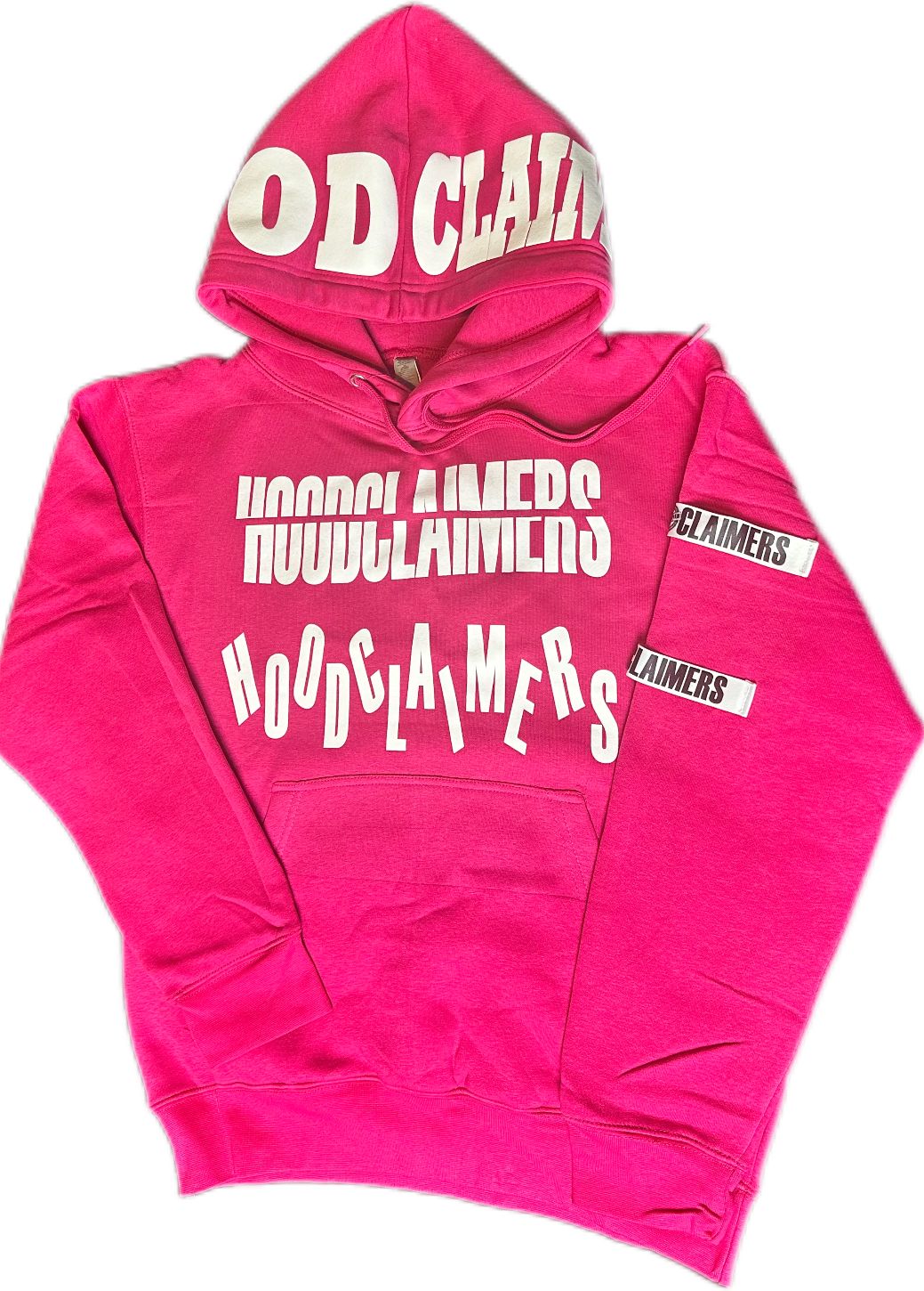 HOT PINK HOODCLAIMERS HOODIE