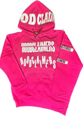 HOT PINK HOODCLAIMERS HOODIE