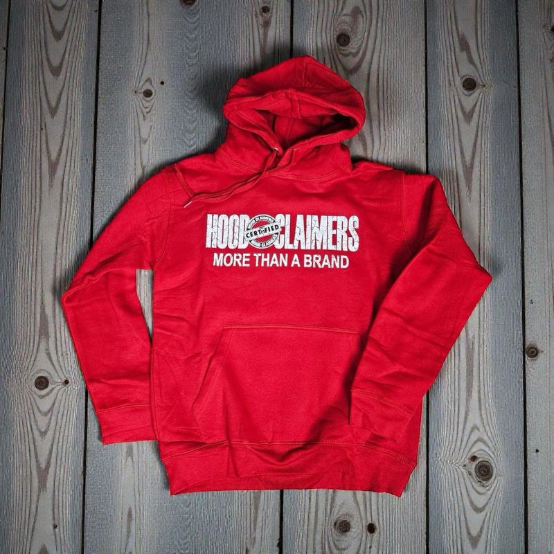 HOODCLAIMERS RED HOODIE