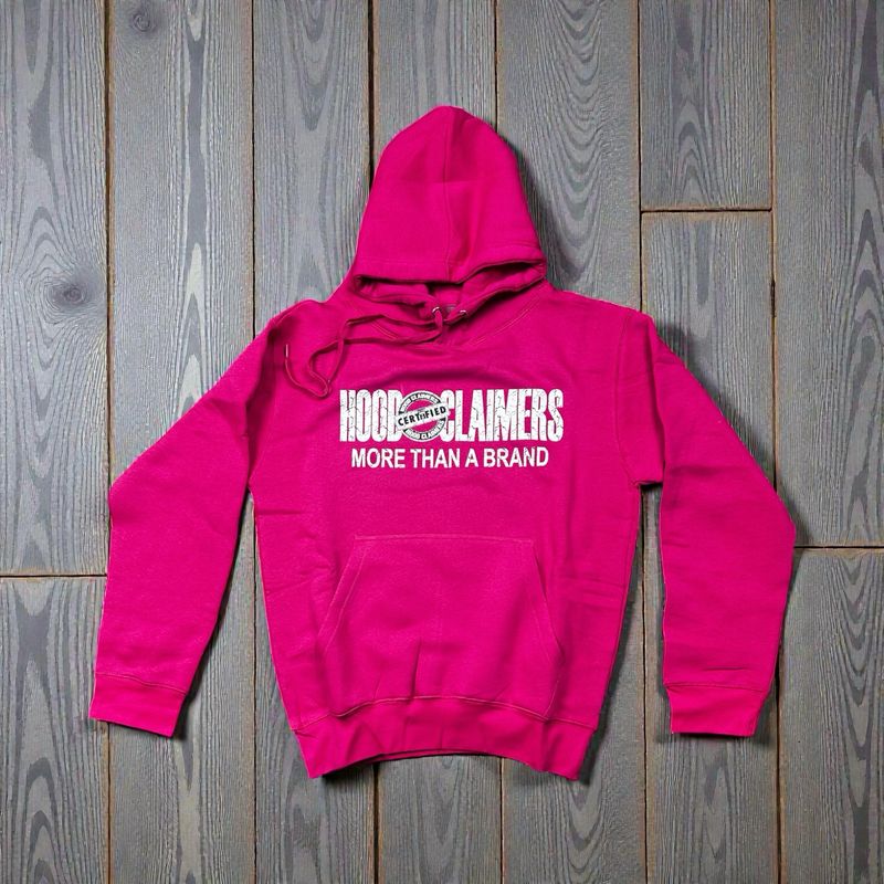 HOODCLAIMERS HOT PINK HOODIE