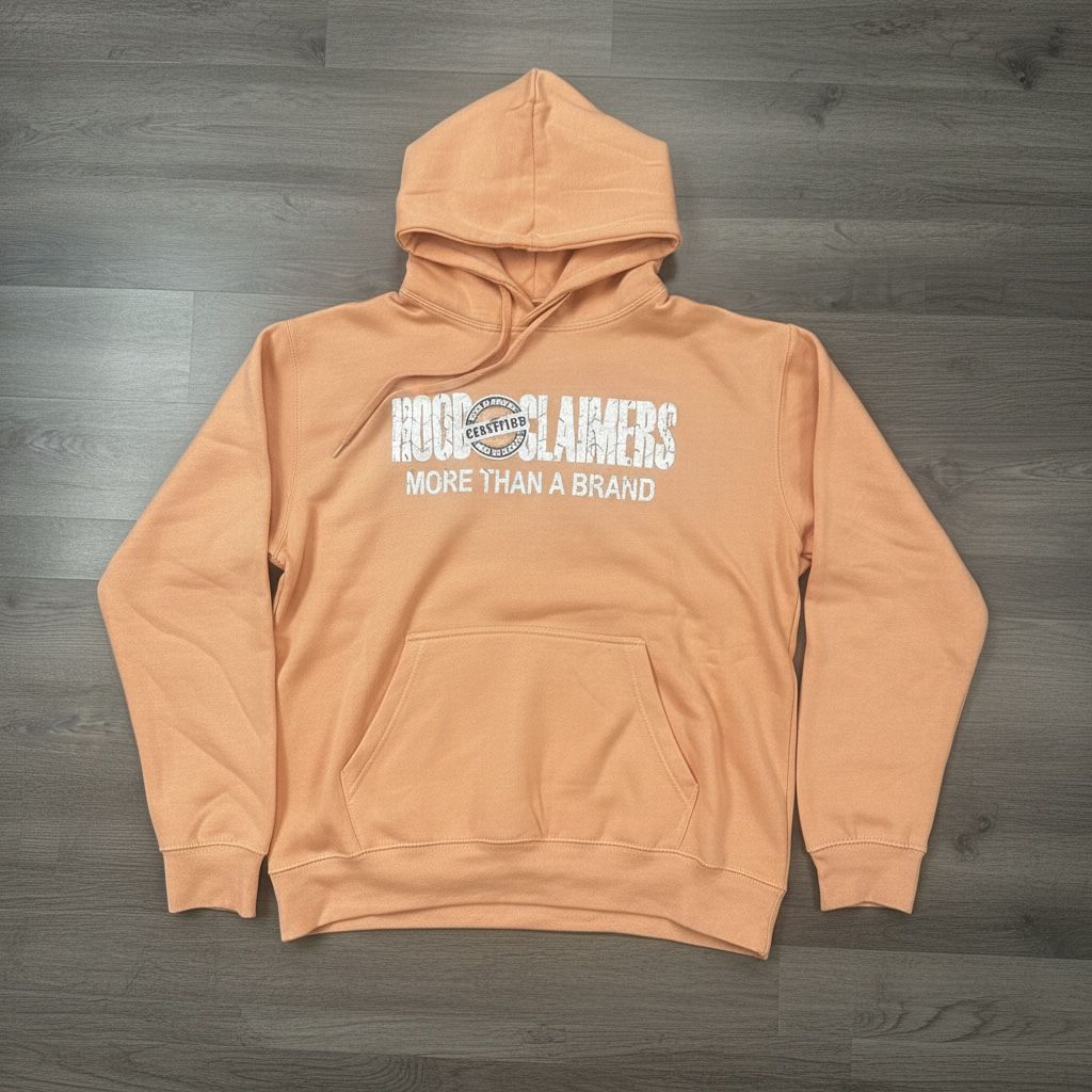 HOODCLAIMERS PEACH HOODIE