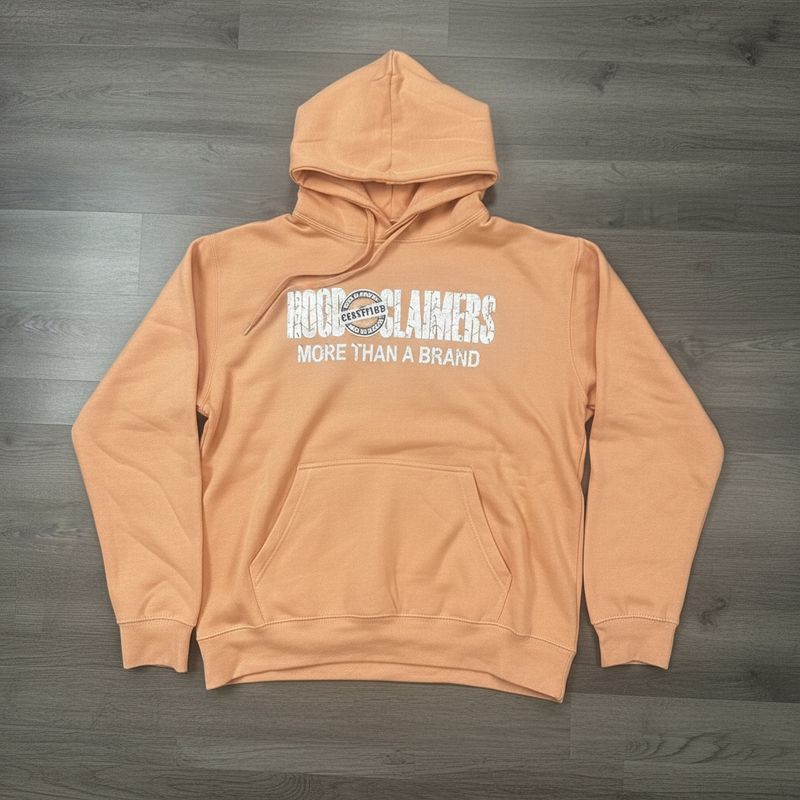 HOODCLAIMERS PEACH HOODIE