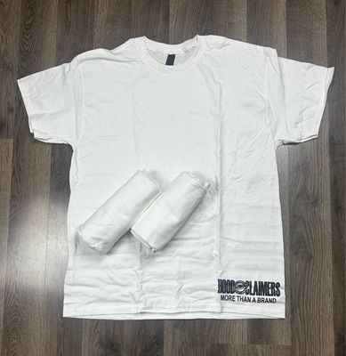 HOODCLAIMERS 3 PACK WHITE T-SHIRTS
