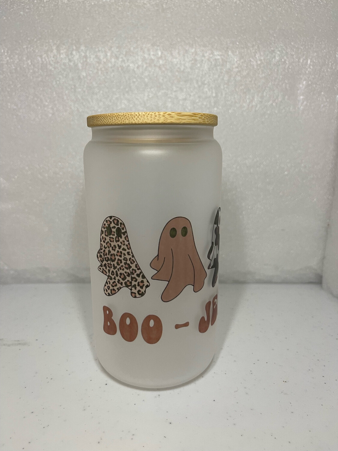 Boo-Jee 16 Oz Glass Tumbler