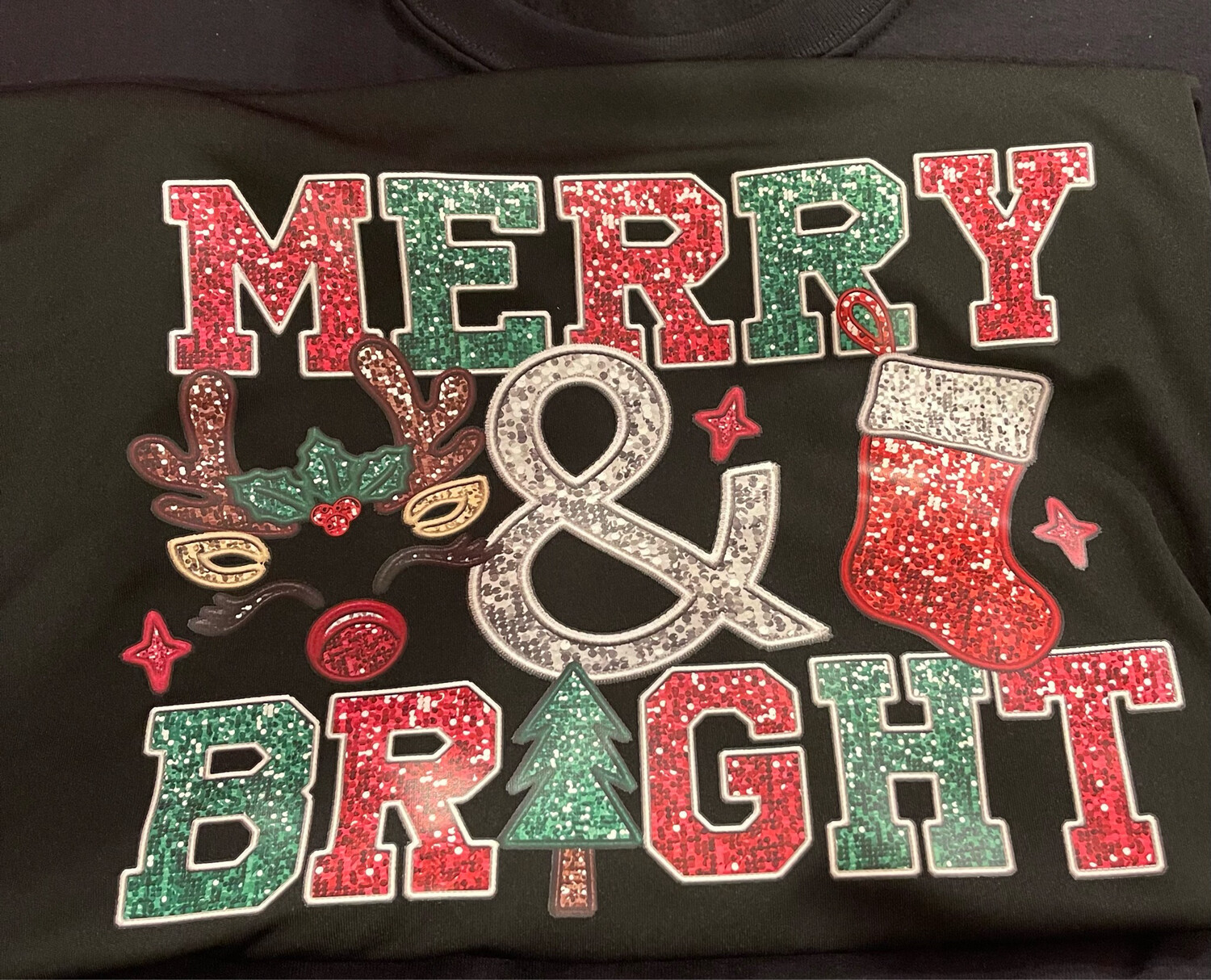 Merry &amp; Bright Long Sleeve Shirt Sizes S-5X